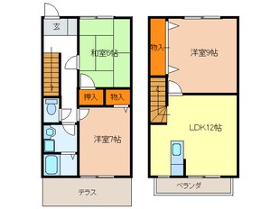 レイクサイドヴィラ　Ｆ棟の物件間取画像